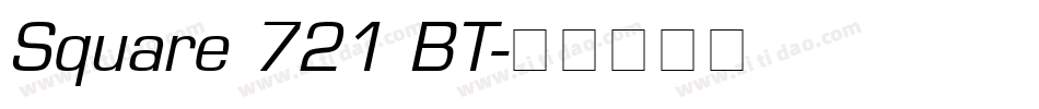 Square 721 BT字体转换